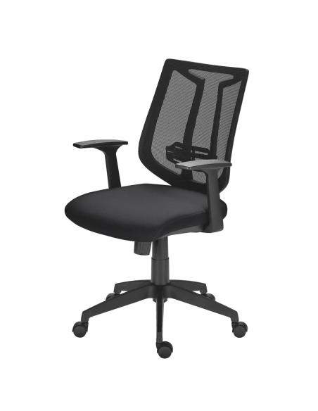 Silla oficina Tiloa respaldo malla negra sincro