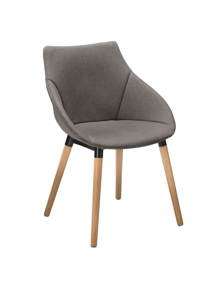 Sillón patas Anet Gris