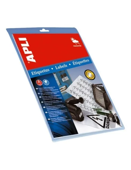 Etiquetas de poliester A4 20 hojas blancas