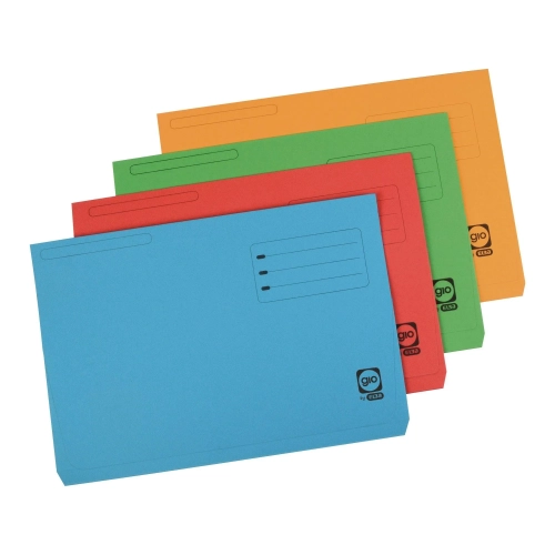 Subcarpeta canguro 250 grms folio azul