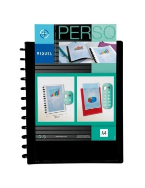 Carpeta fundas Viquel geode negra personalizable