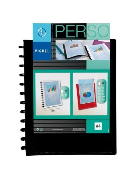 Carpeta fundas Viquel geode negra personalizable