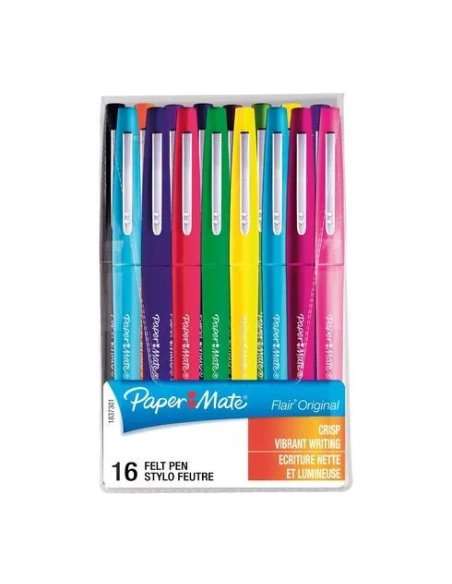 Blister 16 rotuladores papermate flair surtidos