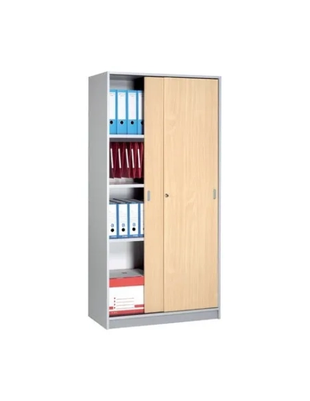 Estantes madera armario puertas corredera