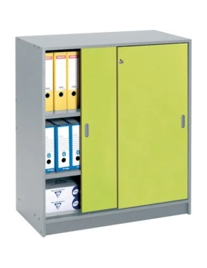 Armario madera 100x90 cm antracita puerta corredera kiwi