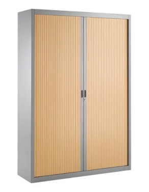 Armario metalico persiana desmontable 200x140 aluminio/haya