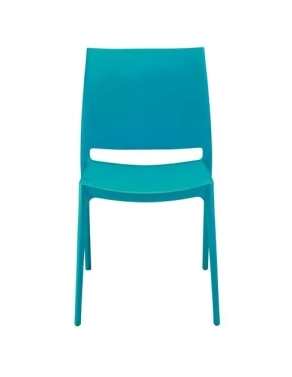 Silla visita polipropileno Elya azul