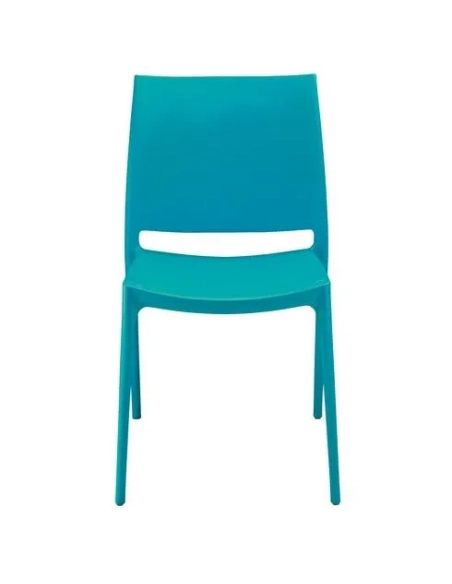 Silla visita polipropileno Elya azul