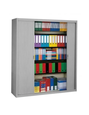 Armario metalico persiana 200x180 color aluminio/aluminio