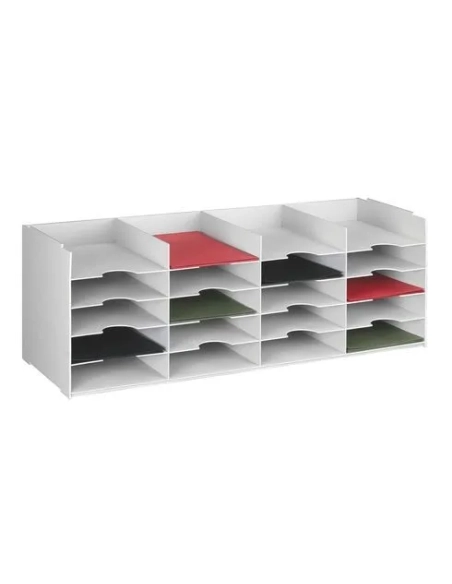 Elemento organizador modular 20 casillas gris