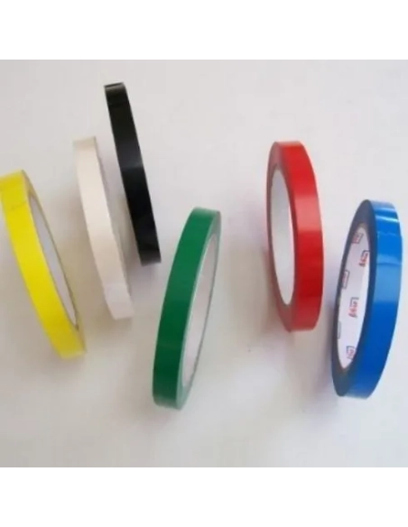 Cinta precintadora pvc 66mx12mm rojo