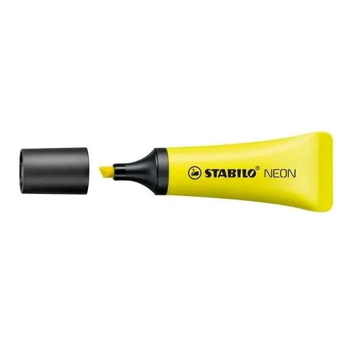 Rotulador fluorescente Stabilo neon amarillo