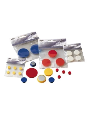 Pack 4 imanes redondo diametro 20 mm azul