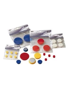 Pack 4 imanes redondo diametro 20 mm rojo