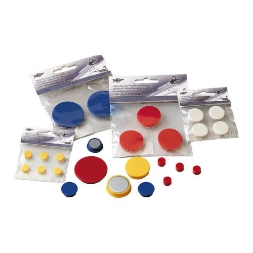 Pack 3 imanes redondo diam. 30 mm azul