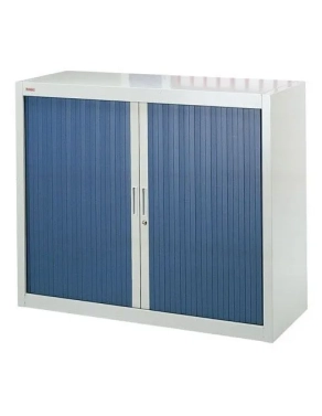 Armario metalico persiana desmontable 100x120 gris/azul