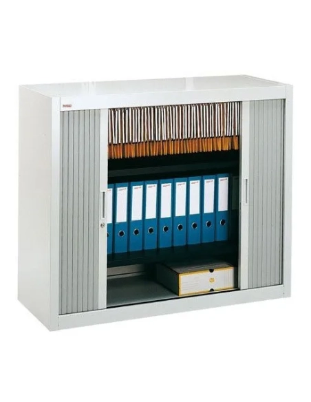 Armario metalico persiana desmontable 100x120 gris/aluminio