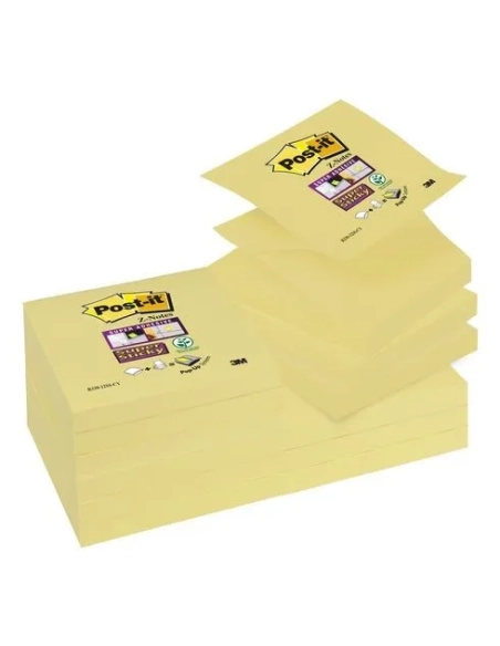 Bloc notas adhesivas Post-it z amarillo 76x76 supersticky