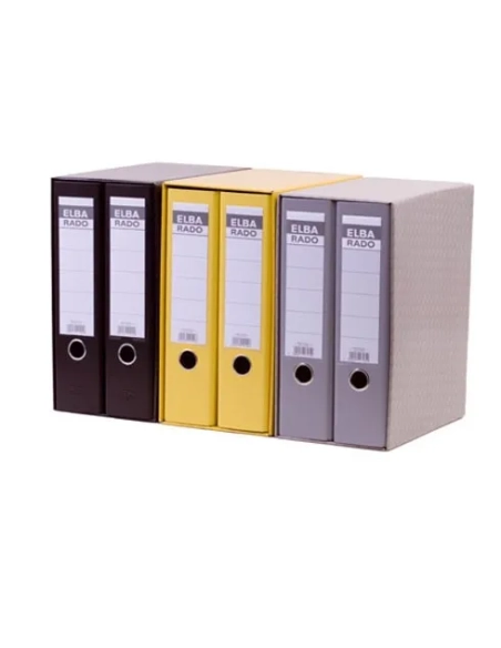 Conjunto 2 archivadores anchos Elba rojos