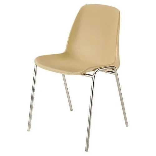Silla plástica ignifuga estandar coque beige