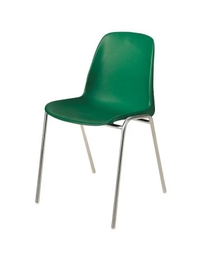 Silla plástica ignifuga estandar coque verde