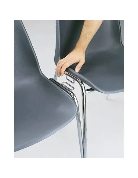 Silla coque ensamblable gris