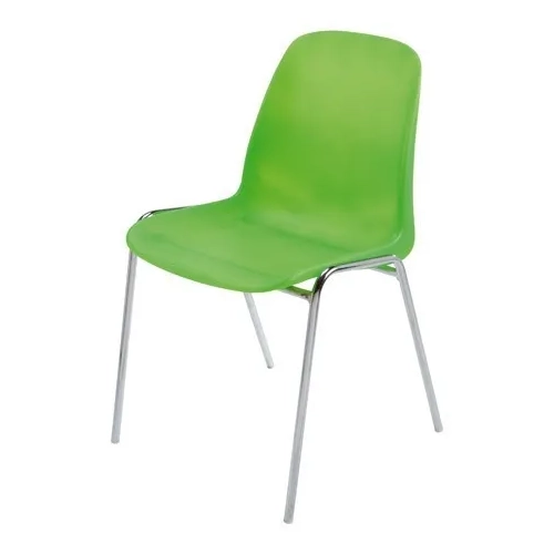 Silla plástica ignifuga estandar coque translucida verde