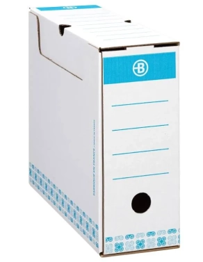 Caja archivos definitivos A4 10 cm de ancho color azul