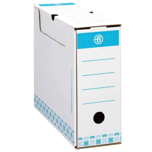 Caja archivos definitivos A4 10 cm de ancho color azul