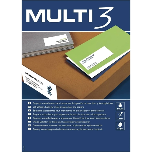 Etiquetas multifunción Multi3  63,5x46,6