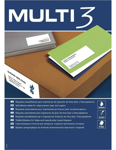 Etiquetas multifunción Multi3 70x16,9