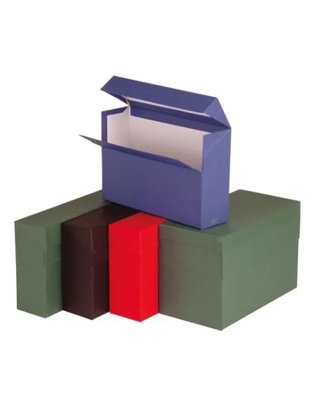 Caja transferencias A4 fondo sencillo 110mm azul