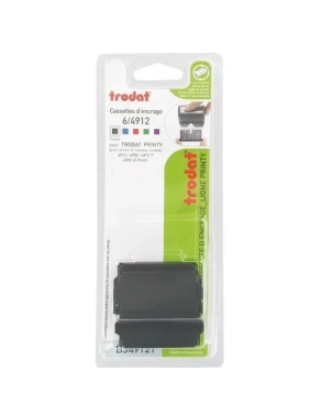 Blister 3 almohadillas 4912 tinta negro Trodat