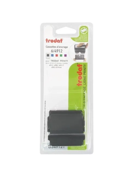 Blister 3 almohadillas 4912 tinta negro Trodat