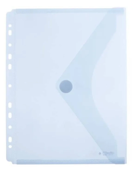 Sobre multitaladro plastico cierre velcro A4 cristal