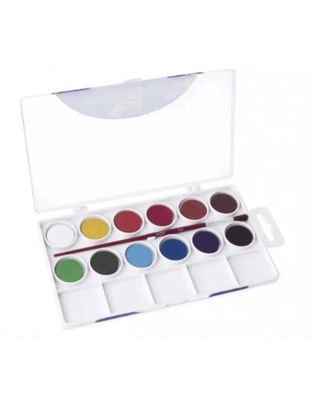 Acuarelas 12 pastillas colores surtidos