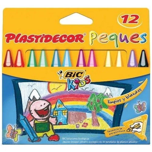 Ceras Plastidecor Bic Kids peques triangulares surtidas
