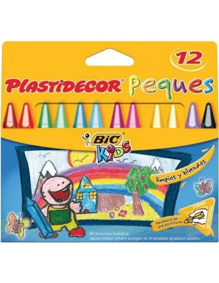 Ceras Plastidecor Bic Kids peques triangulares surtidas