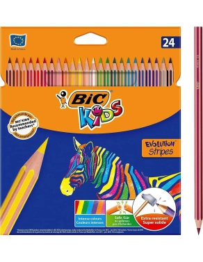 Lapices de colores Bic kids Evolution 24 colores