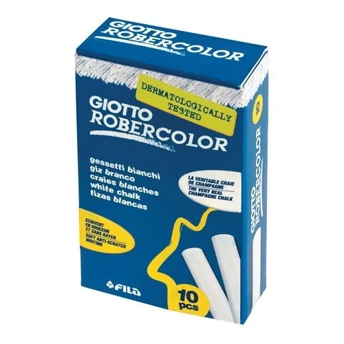 Caja 10 tizas blancas