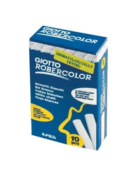 Caja 10 tizas blancas