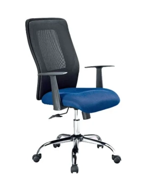 Silla de oficina con ruedas Seatle azul