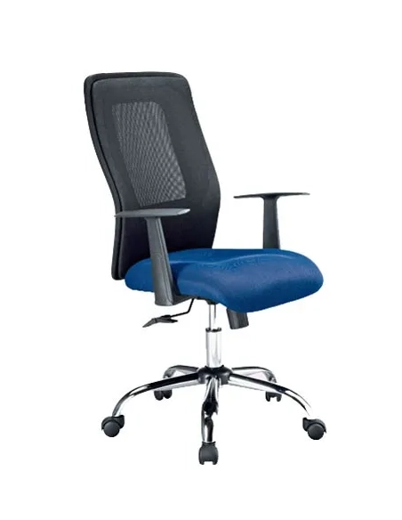 Silla de oficina con ruedas Seatle azul