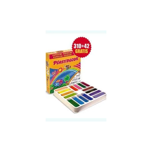 Ceras Plastidecor Bic Kids caja de 352 unidades