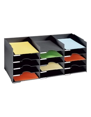 Clasificador 15 separadores ancho 83 cm negro