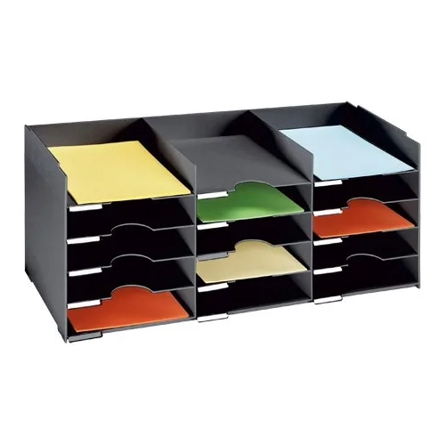 Clasificador 15 separadores ancho 83 cm negro