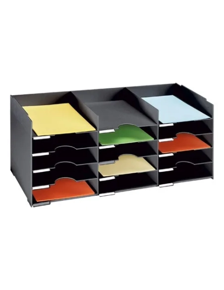 Clasificador 15 separadores ancho 83 cm negro