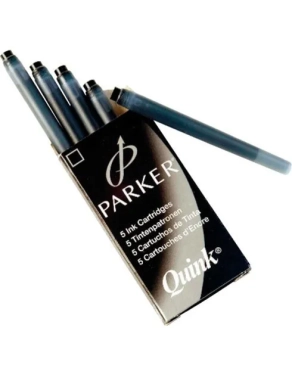 Caja 5 cartuchos tinta Parker azul