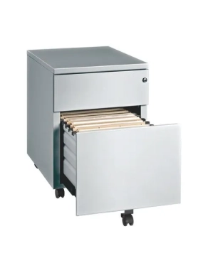 Cajonera metalica con ruedas JMB 2 cajones aluminio