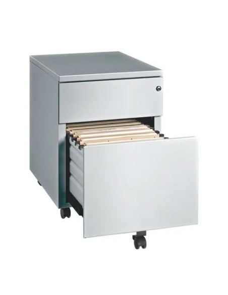 Cajonera metalica con ruedas JMB 2 cajones aluminio